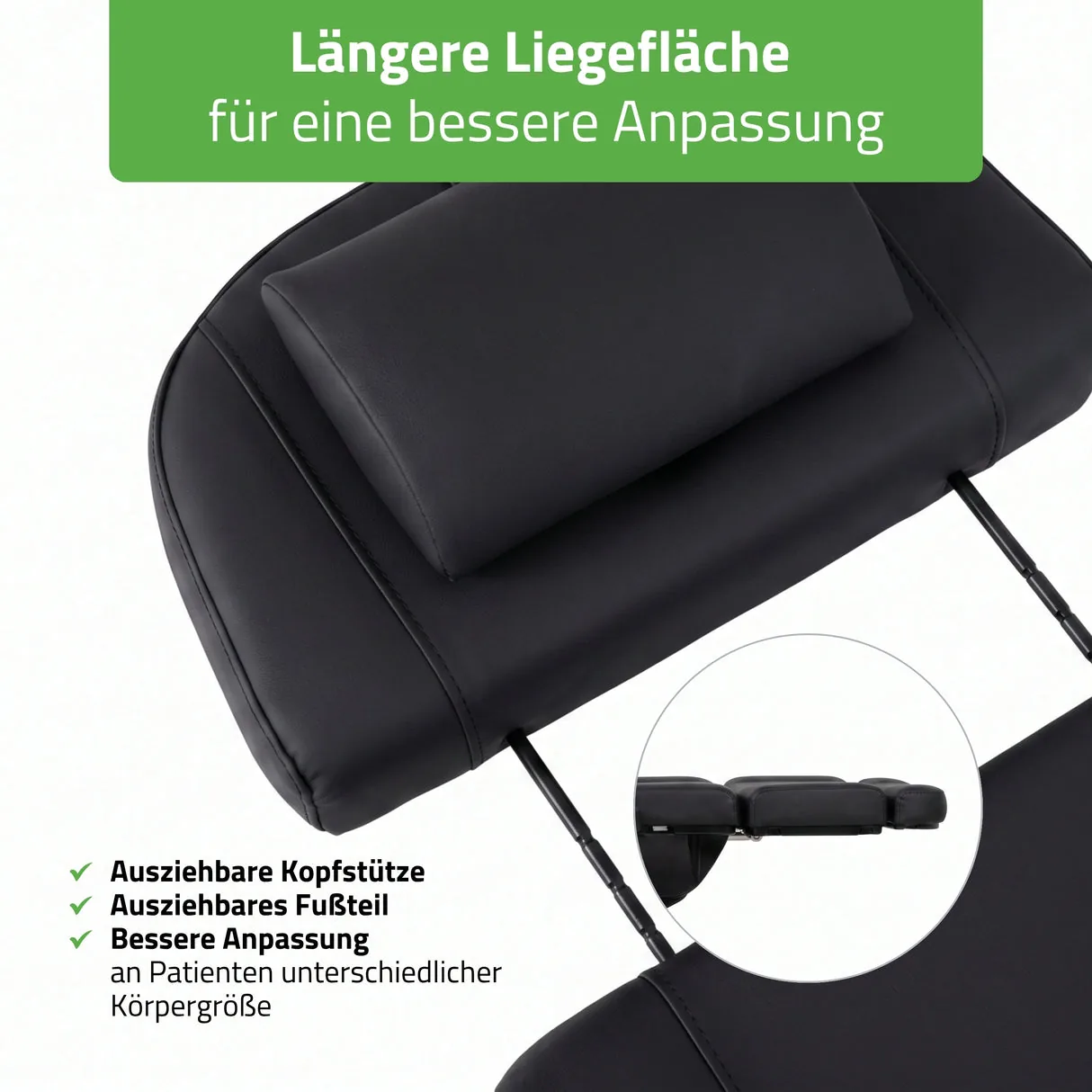 TAVIA – Kosmetikstuhl elektrisch mit 3 Motoren