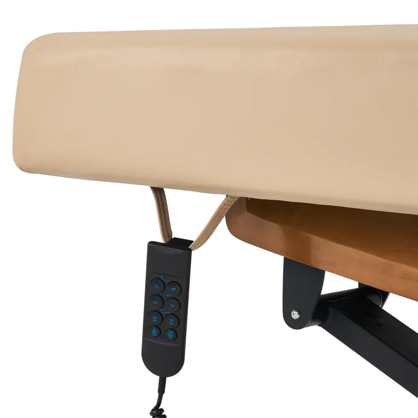 Master Massage Atlas Deluxe Electric Spa Bed | Extra-Wide Salon & Treatment Couch, Cream/Oak