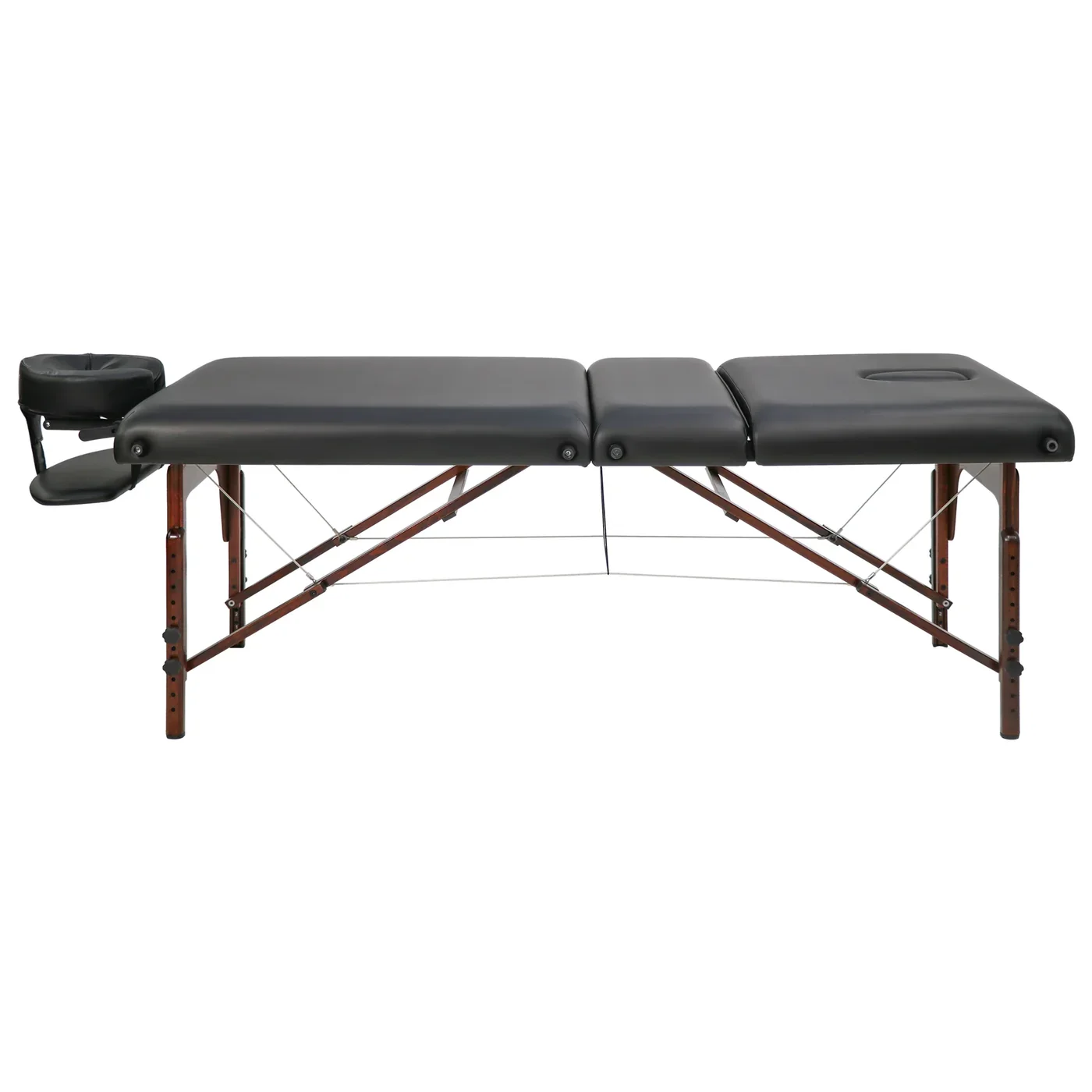 Master Massage Somerest Salon 3-Section Portable Massage Table – 76 cm, Black