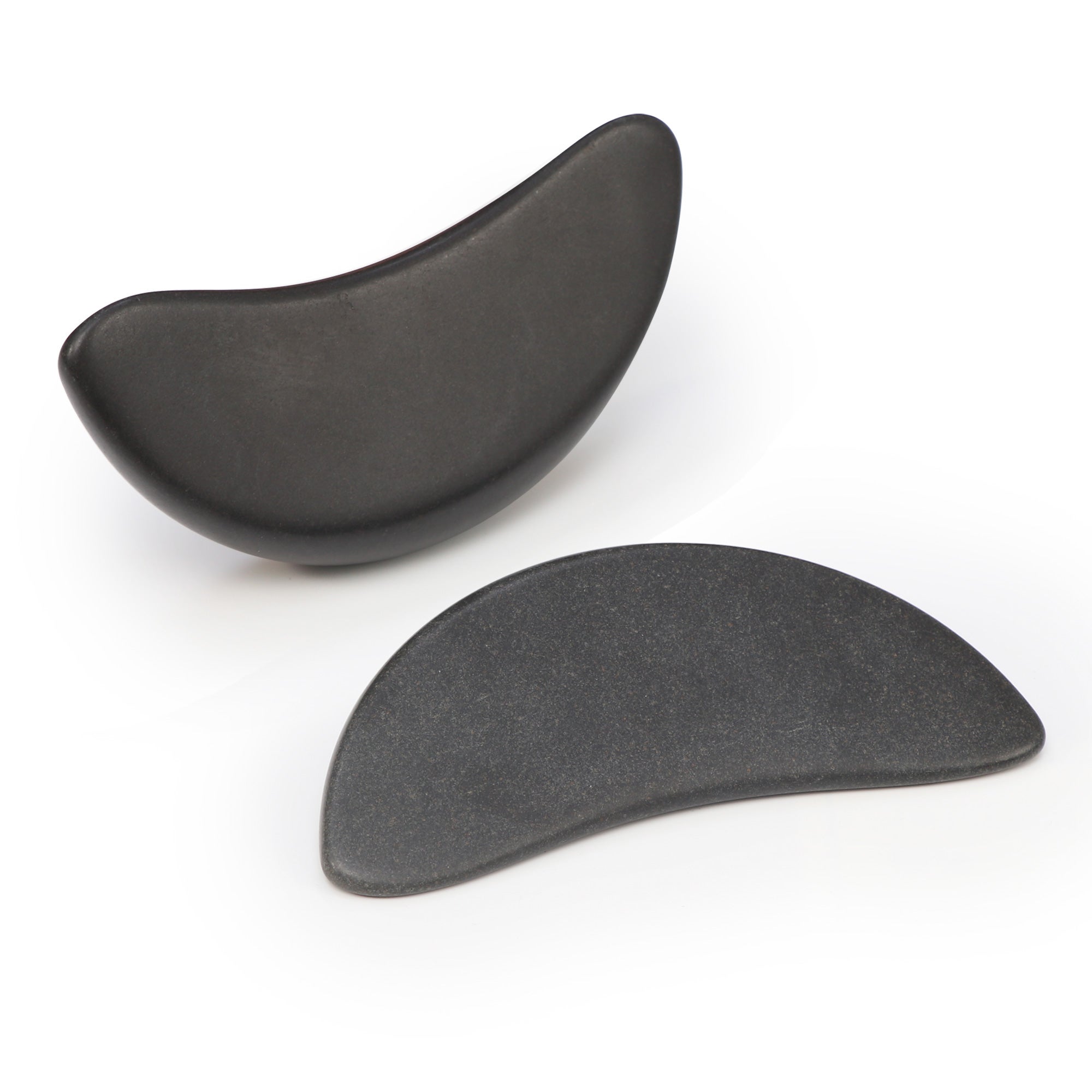 Crescent Basalt Stone | Massage stone (2 pieces)