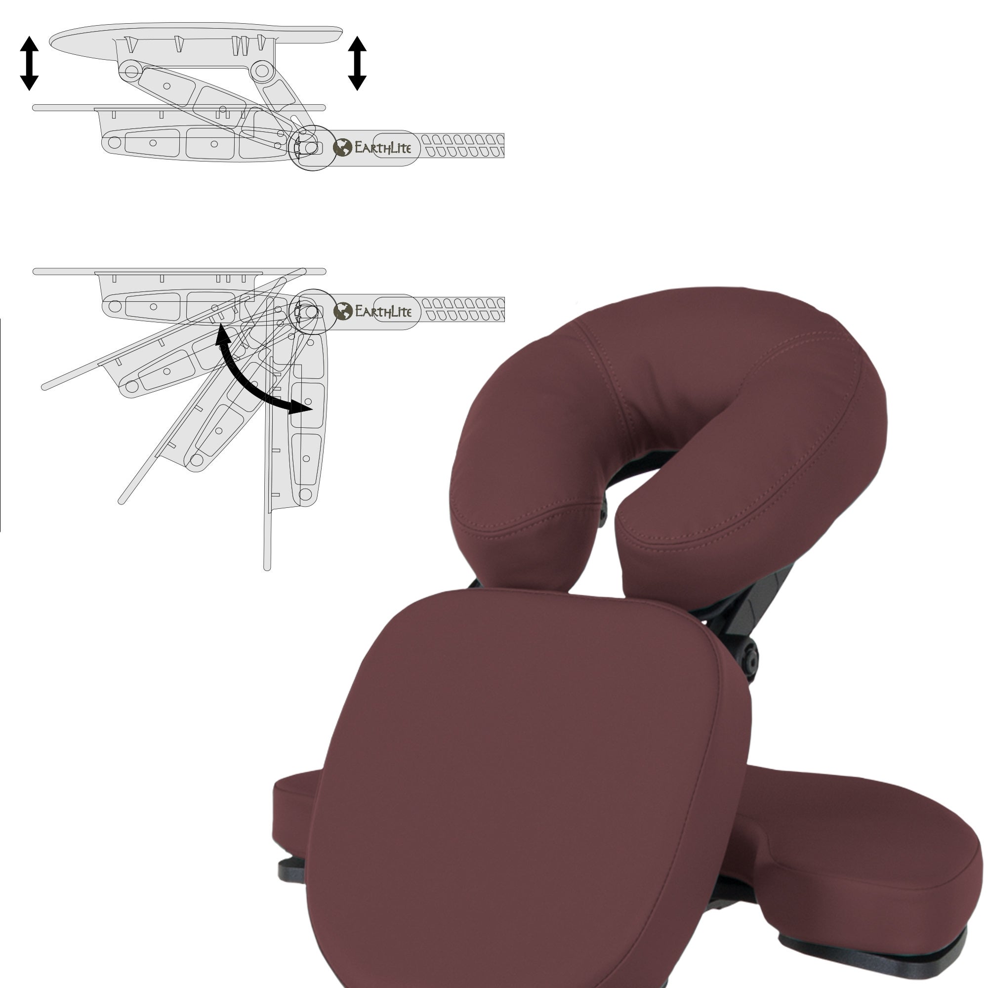 Earthlite Avila II massage chair foldable