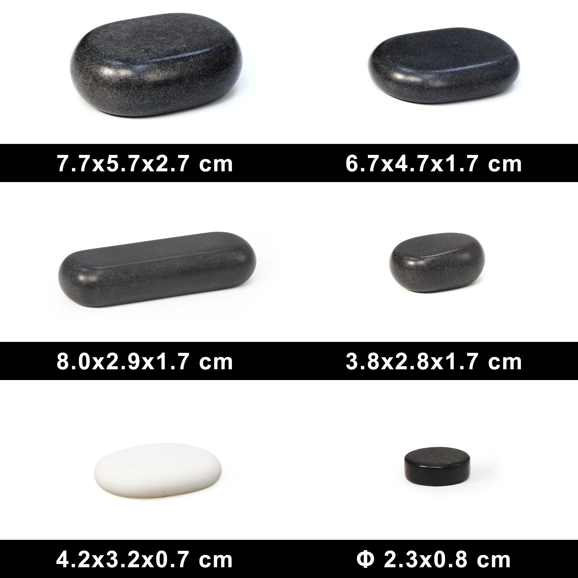 Hot Stones Set - 40 massage stones