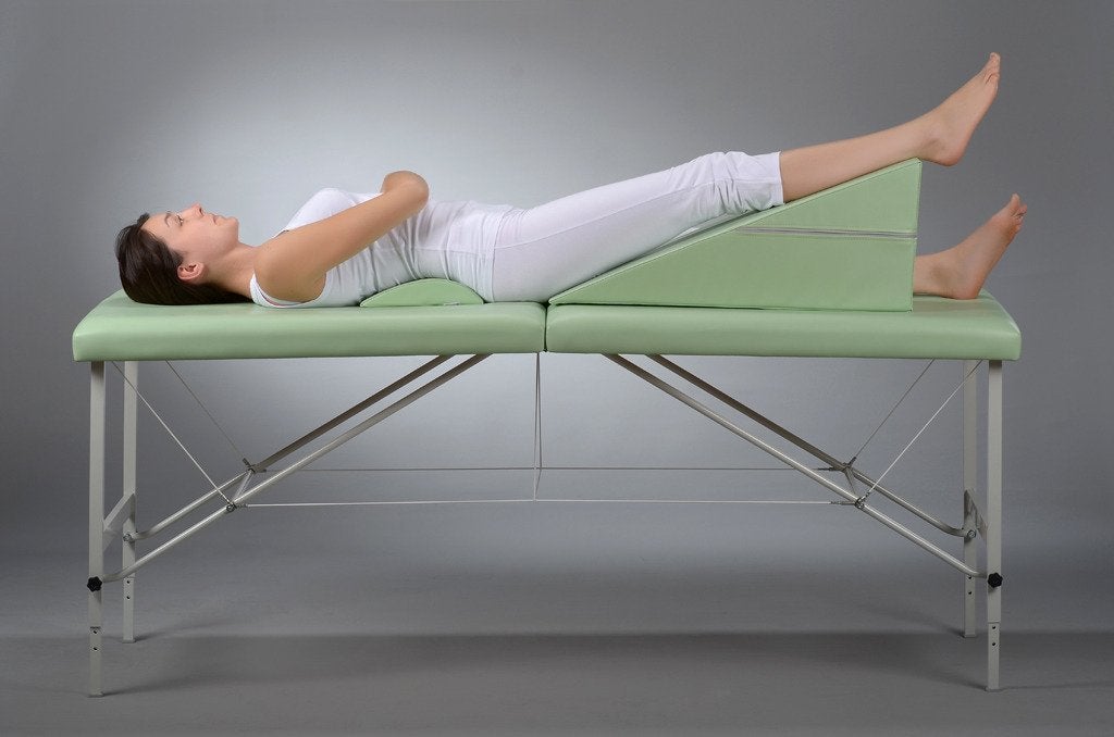 Habys-Lympdrainagekeil-normal-70x24x30-Anwendung Lagerungspolster Lymphdrainage Polster -Set PRO