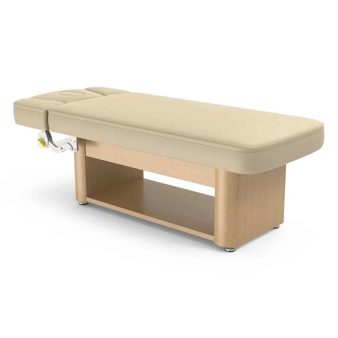 Master Massage Yosemite Electric Spa Bed | 4-Leg Lifting Treatment Couch with Storage Shelf