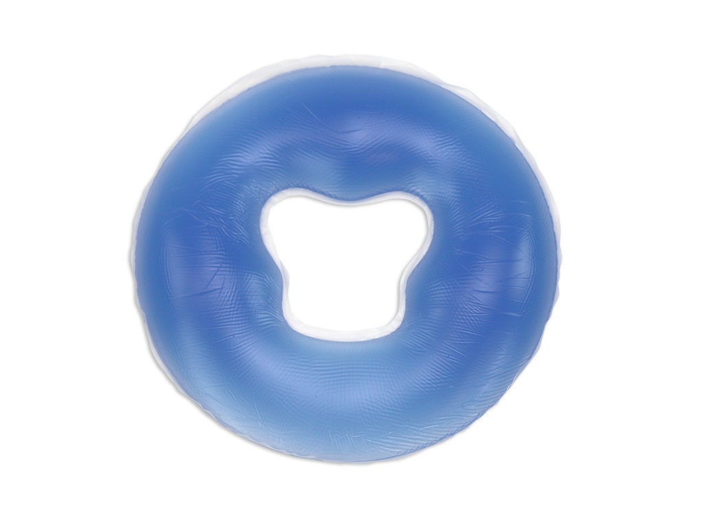 Gelkissen-Kopfst-tze-blau-rund Rundes Gelkissen für die Kopfstütze