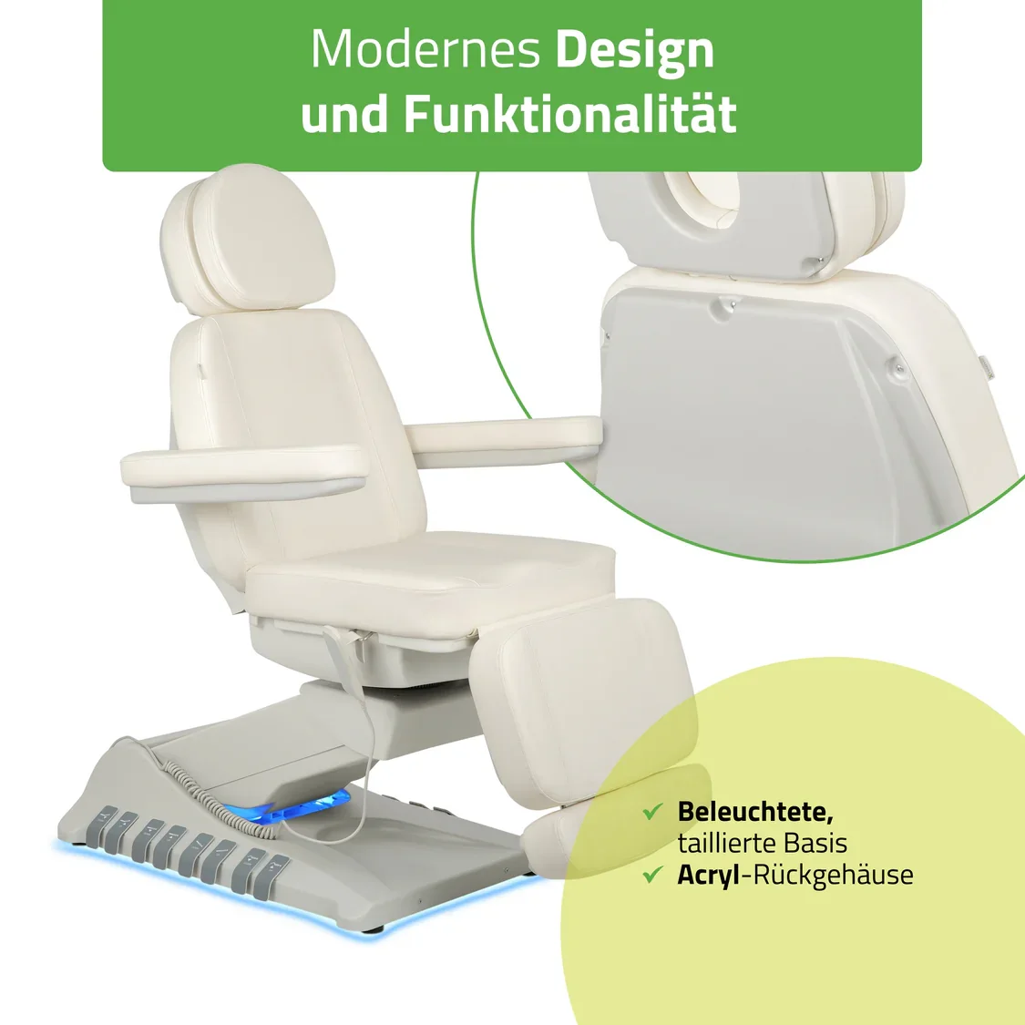 Kosmetikstuhl elektrisch Luxoria PRO5 - Multi - elektrische Kosmetikliege