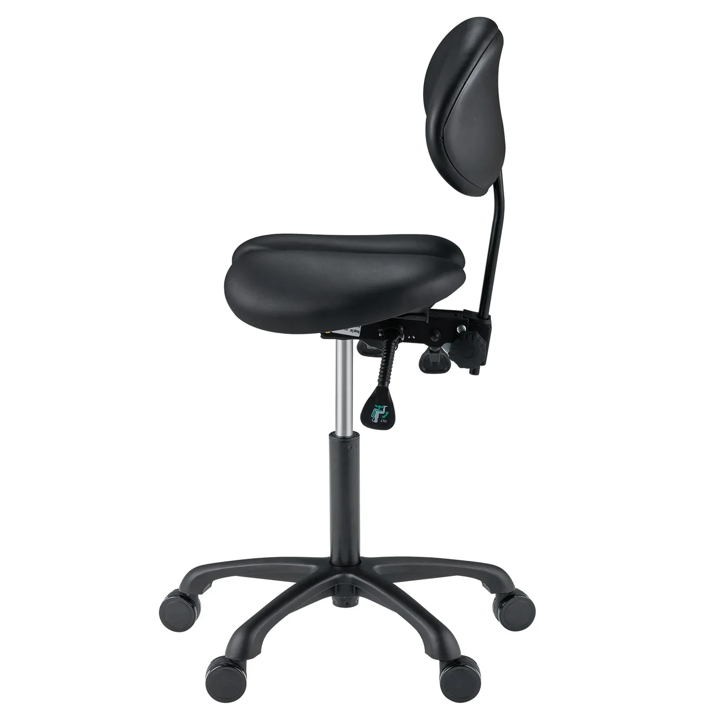 Berkeley Split Saddle Stool with Backrest | Master Massage