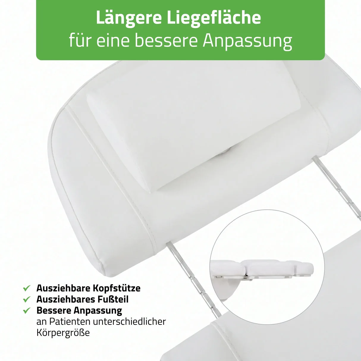 TAVIA – Kosmetikstuhl elektrisch mit 3 Motoren