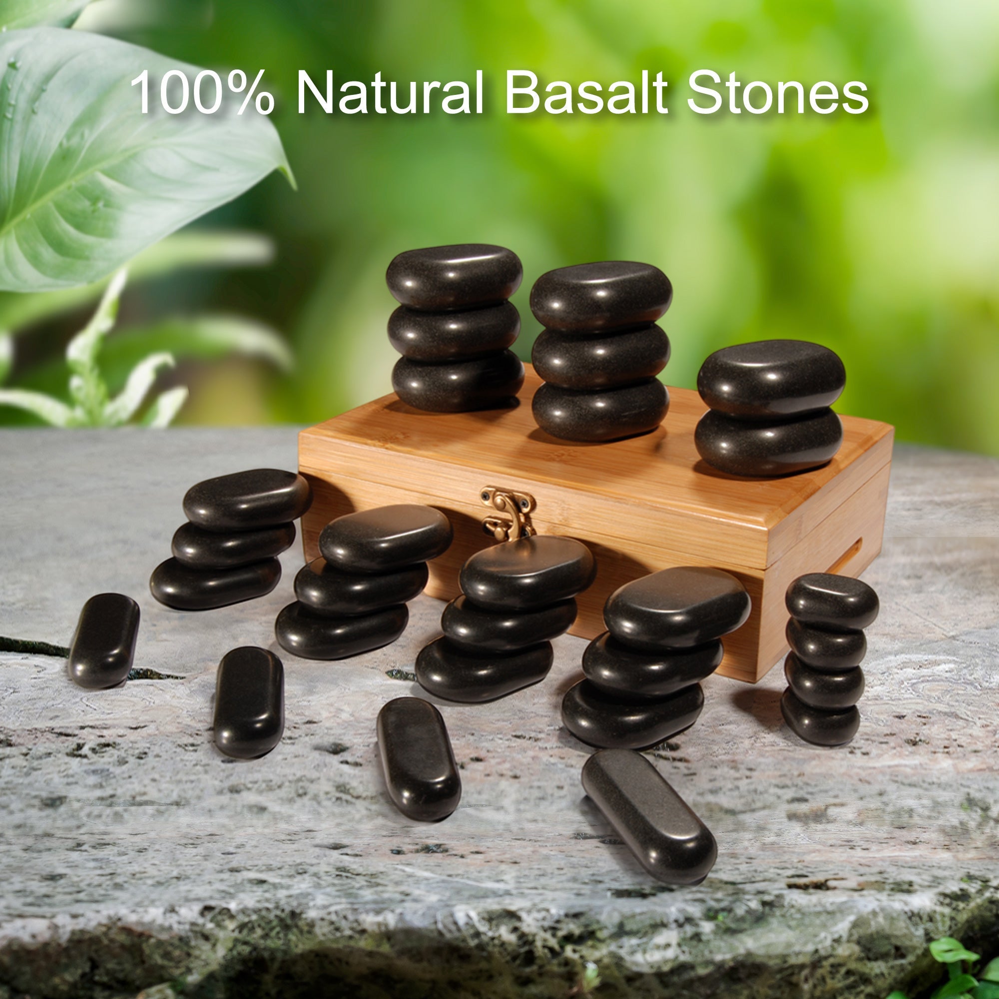 Hot StonesSet - 28 massage stones