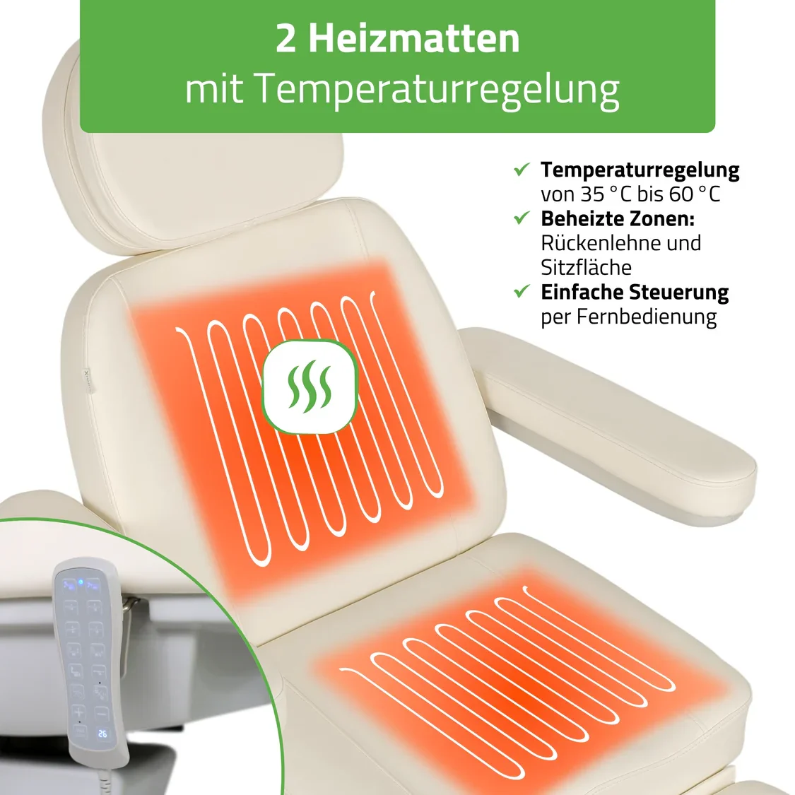 Kosmetikstuhl elektrisch Luxoria PRO5 - Multi - elektrische Kosmetikliege