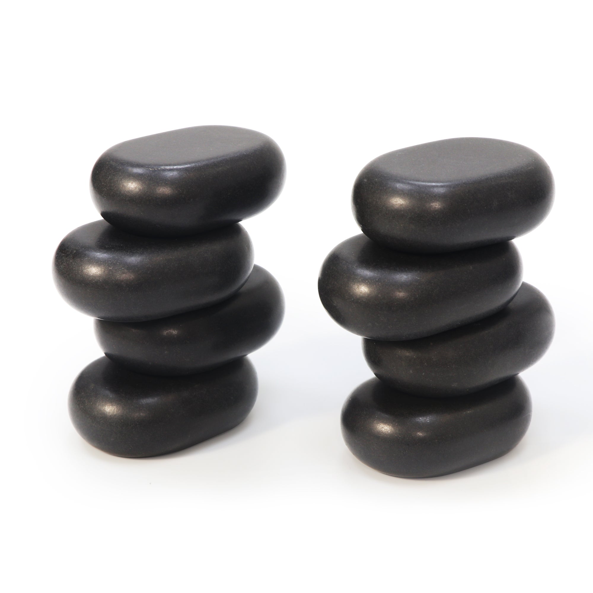 8 Oval Basalt Stones | Size: L | Hot Stone Therapy