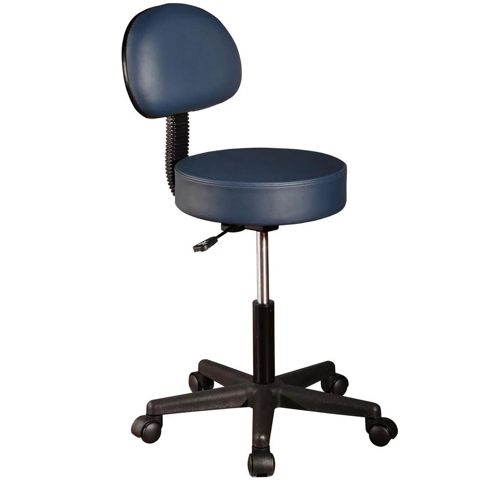 Ergonomic Rolling Stool with Backrest