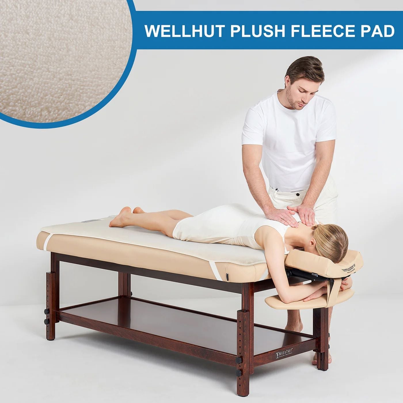 Luxurious heat topper - electric cover for the massage table | machine washable