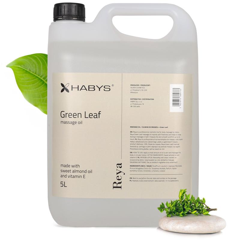 Massageöl Reya GREEN LEAF - 5 Liter Kanister