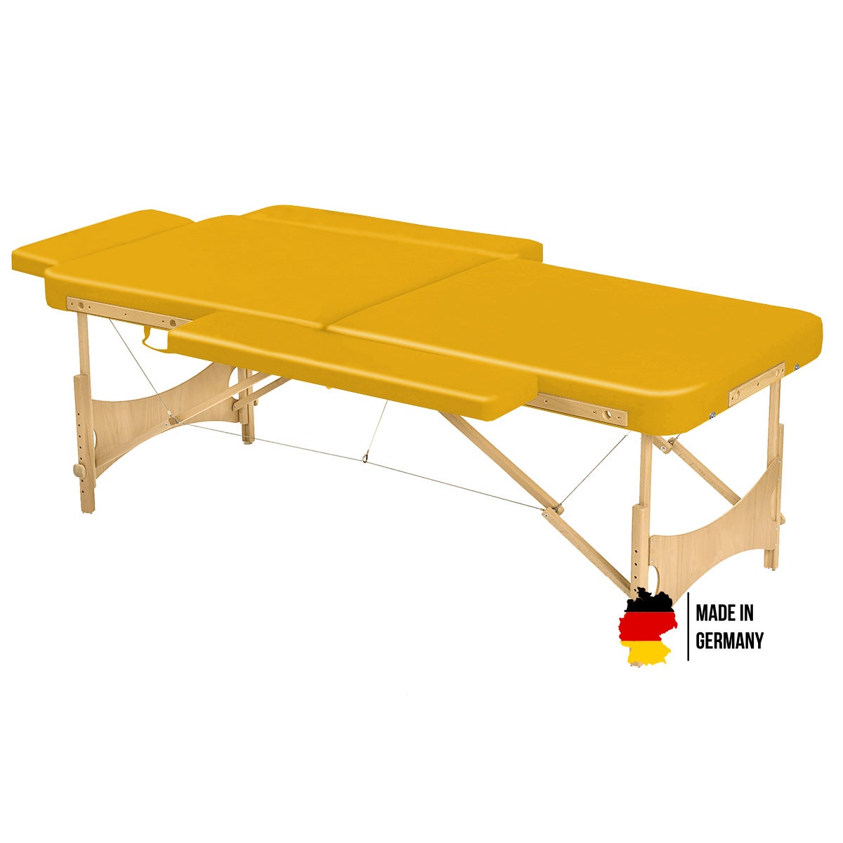 Klangliege-Klangmassageliege-sonne Mobile Klangliege Clap Tzu PRO für Klangschalentherapie
