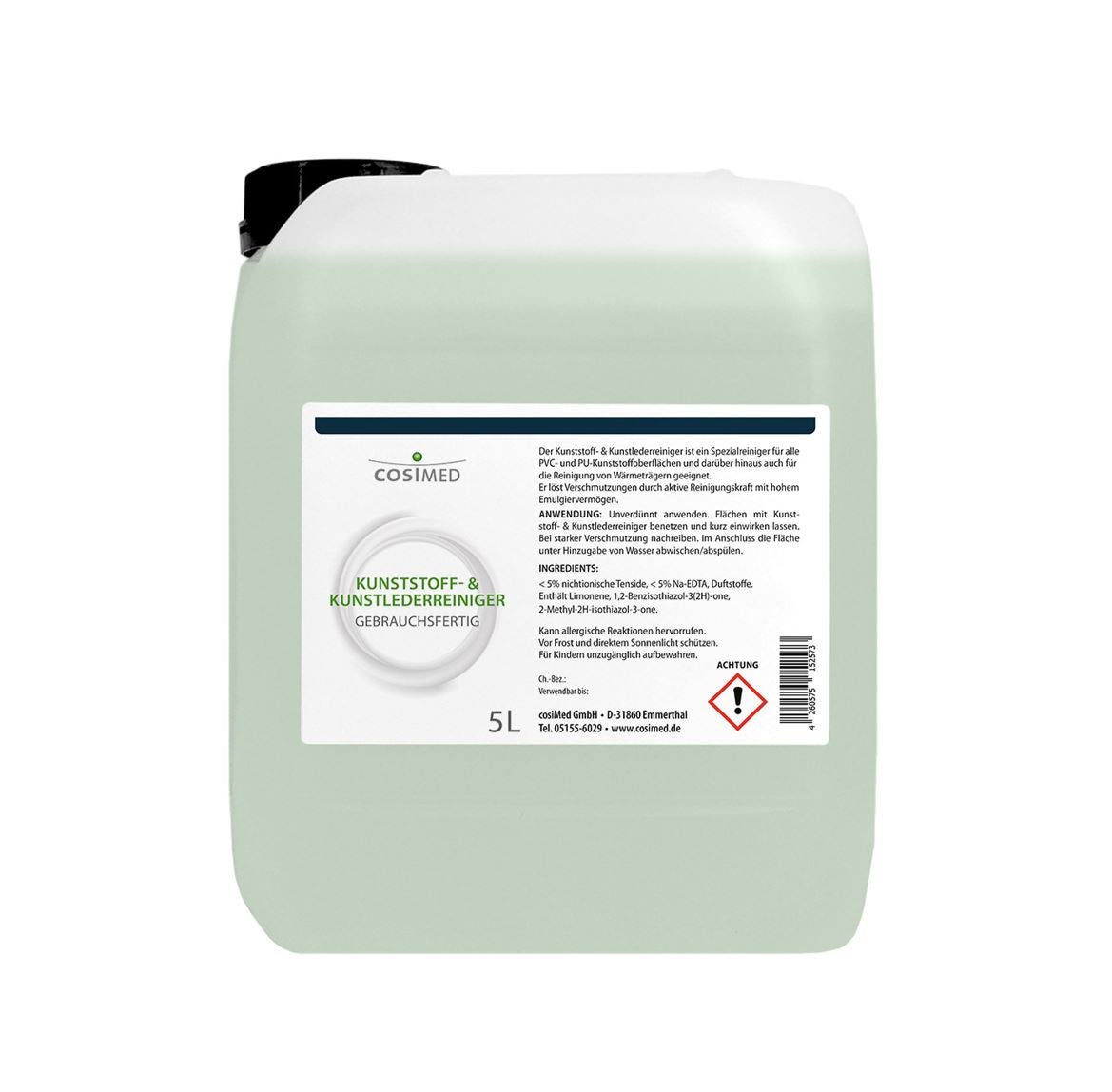 Cosimed-Kunststoffreiniger-5-Liter cosiMed Kunststoffreiniger- Kunstlederreiniger MADE IN GERMANY