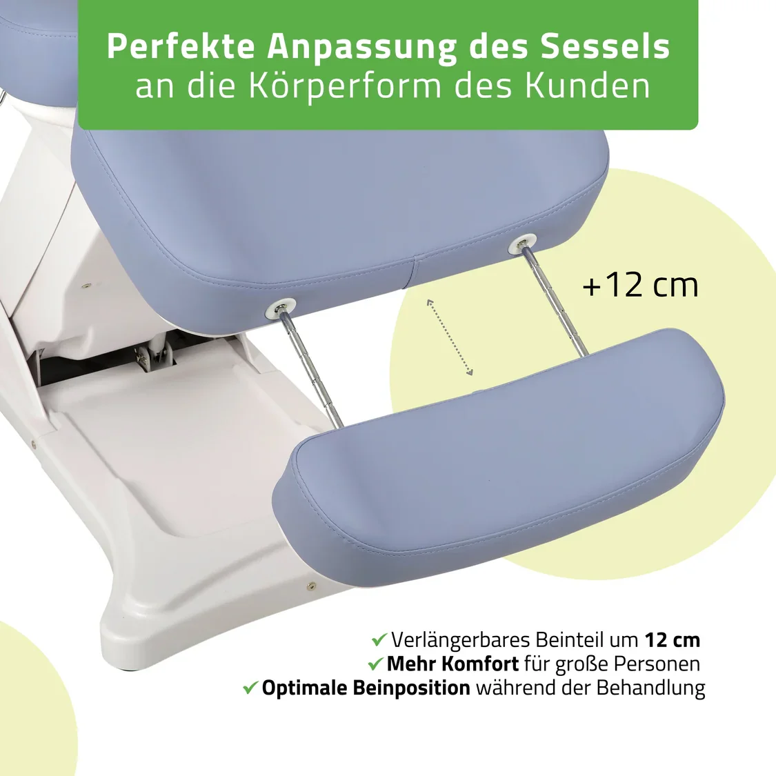 Eleganter Kosmetikstuhl elektrisch ELARA PRO 4