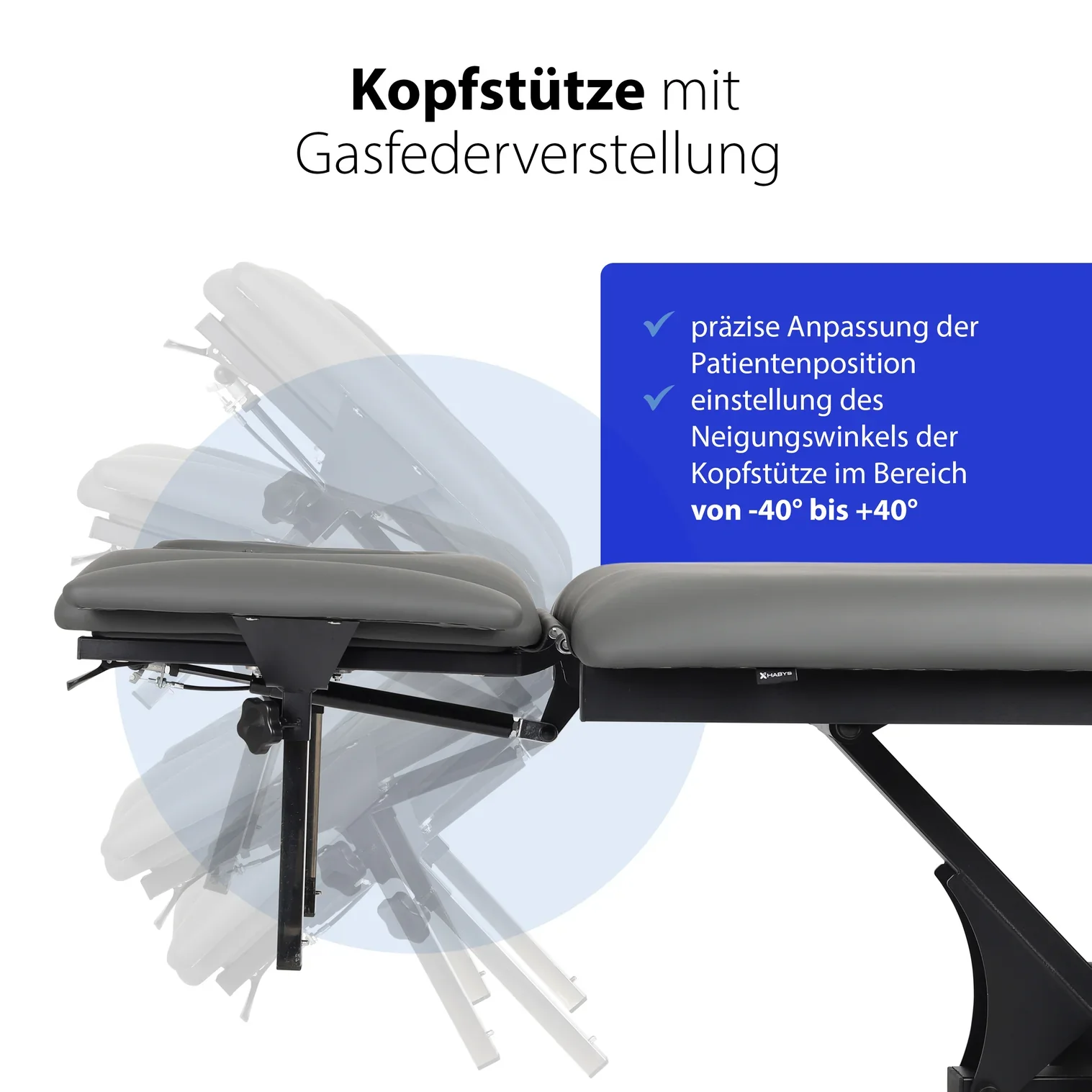 Elektrische Behandlungsliege FORTIS 4 ERGO plus - 4 Zonen - mit Hand- und Fußsteuerung