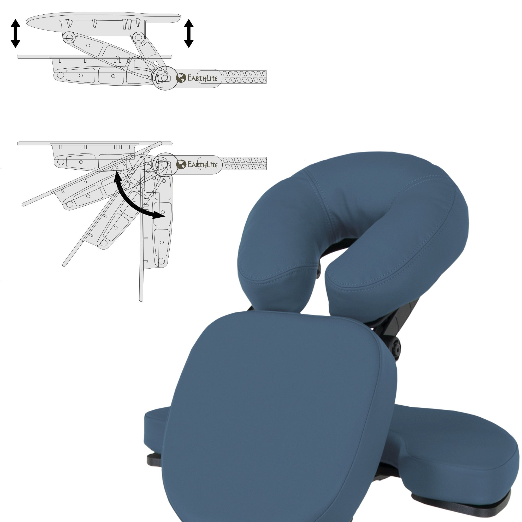 Earthlite Avila II massage chair foldable