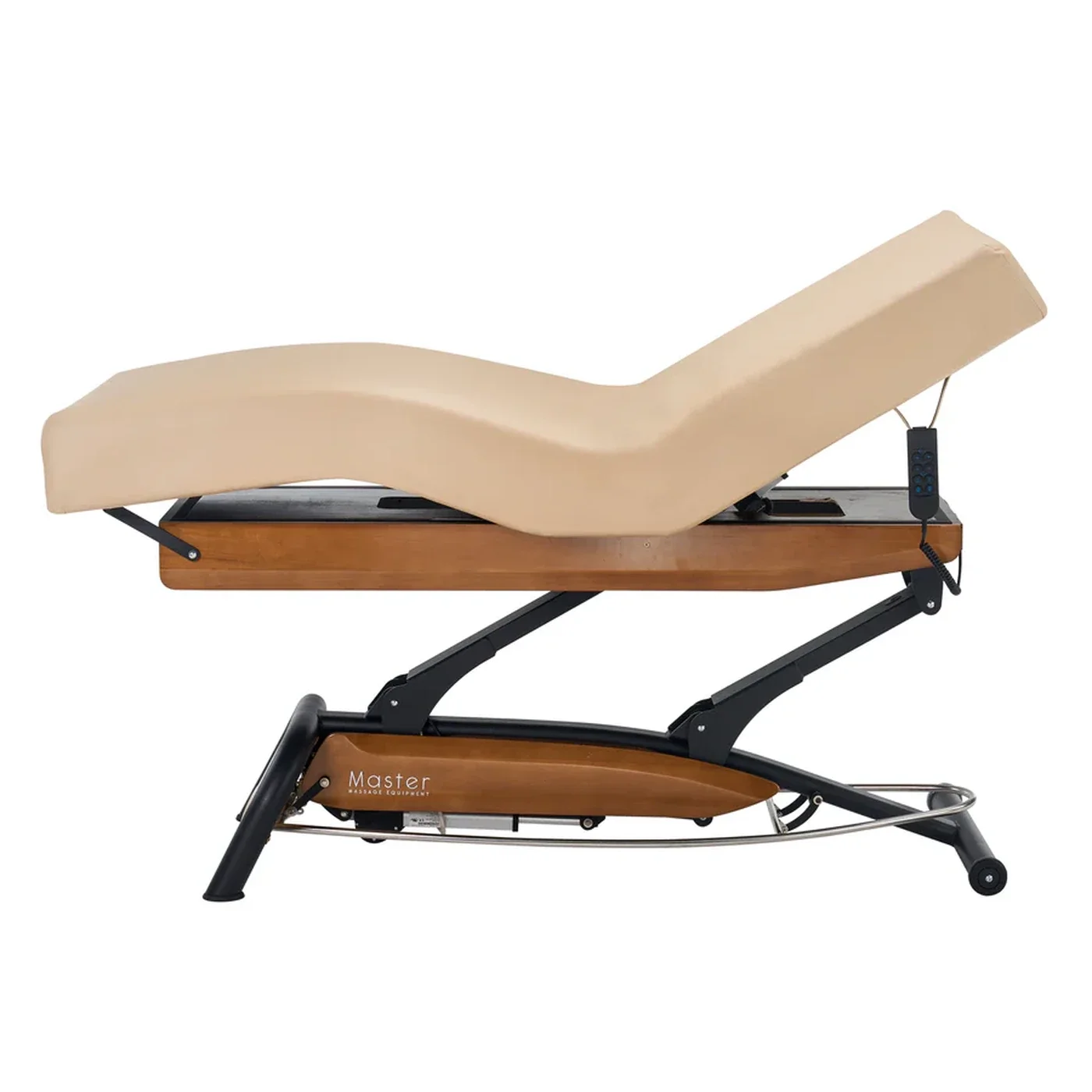 Master Massage Atlas Deluxe Electric Spa Bed | Extra-Wide Salon & Treatment Couch, Cream/Oak