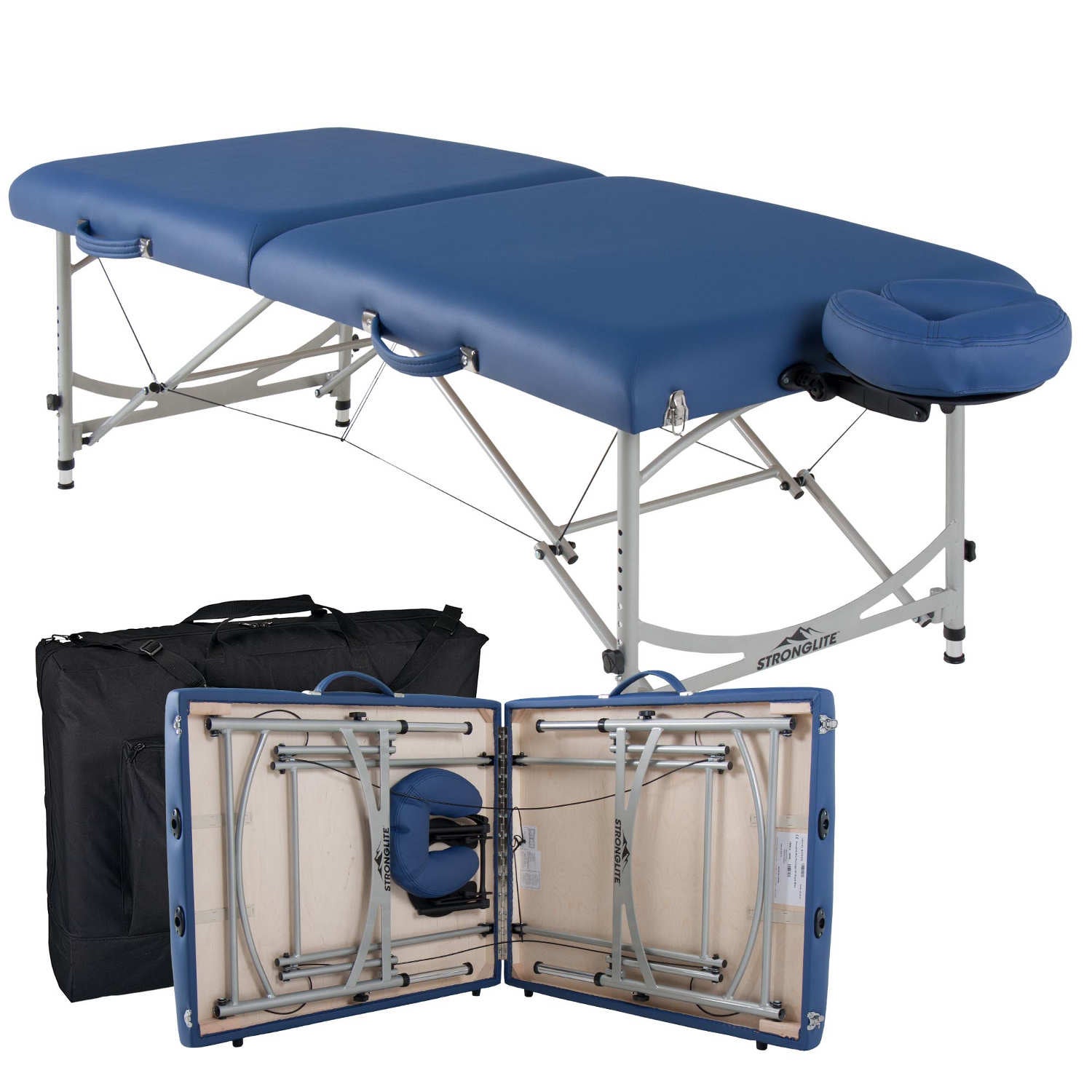 Alu- Profimassageliege Stronglite Versatile Pro - royal blue