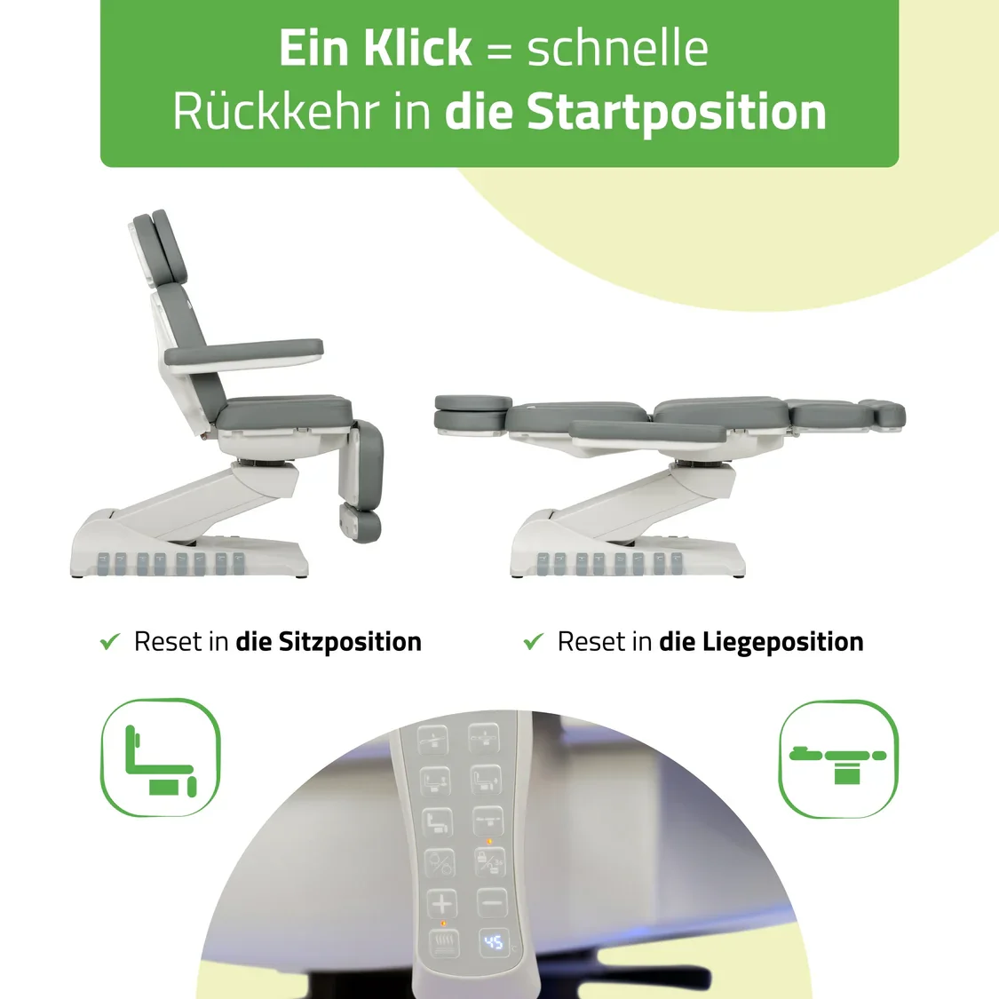 Kosmetikstuhl elektrisch Luxoria PRO5 - Multi - elektrische Kosmetikliege