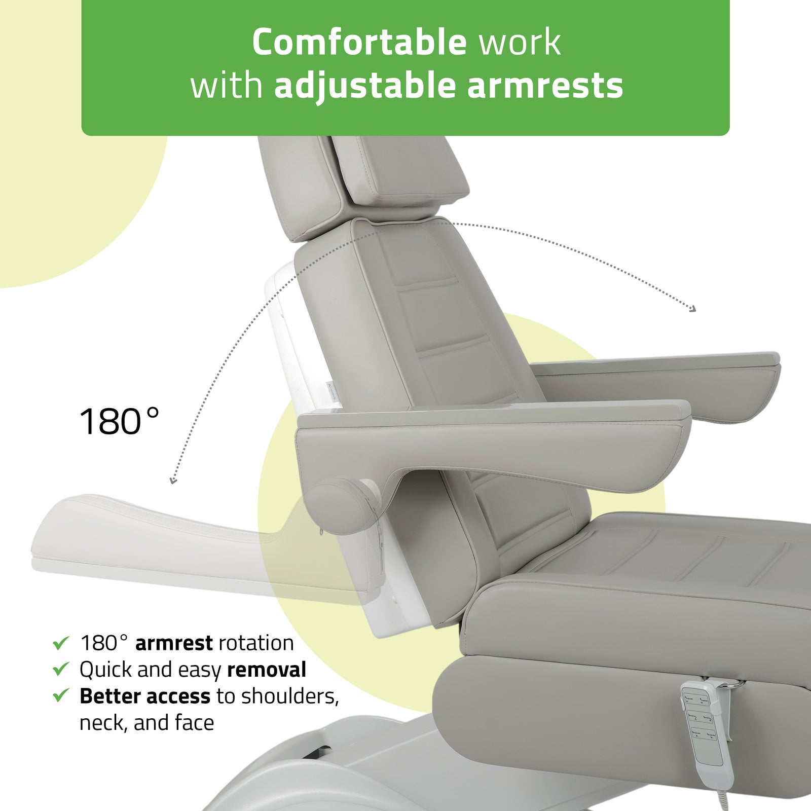 Universeller Kosmetikstuhl elektrisch LEO PRO 4 Multi - Tattoo Stuhl elektrisch