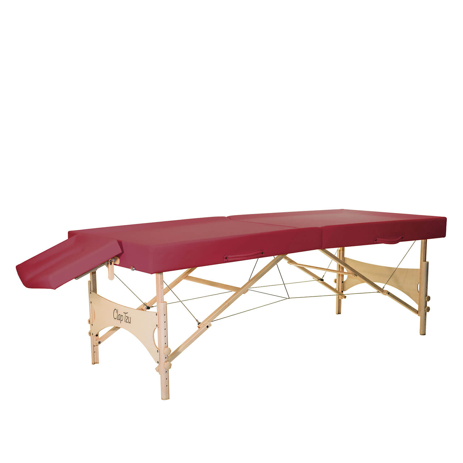 ayurvedaliege-massageliege-mobiles-set-burgund-2 Ayurvedaliege mobil - im Set | burgund