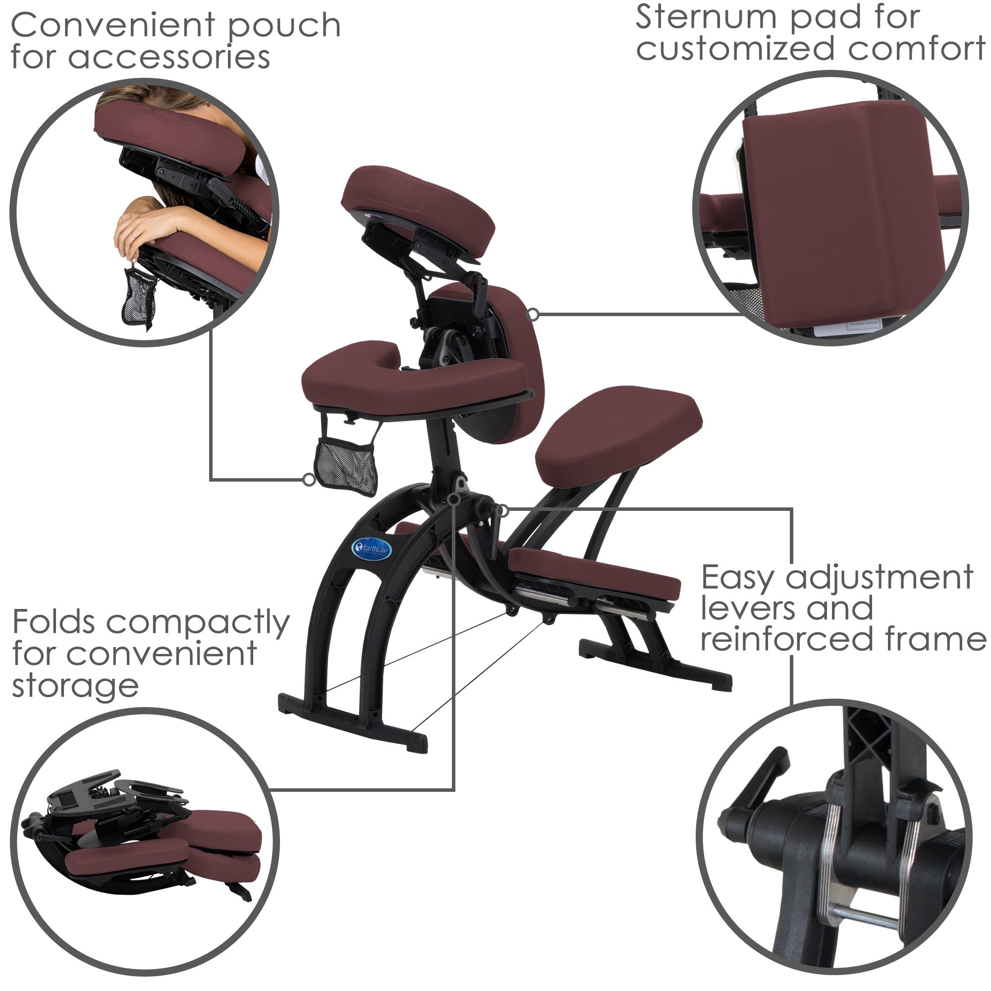 Earthlite Avila II Pro Massagestuhl klappbar