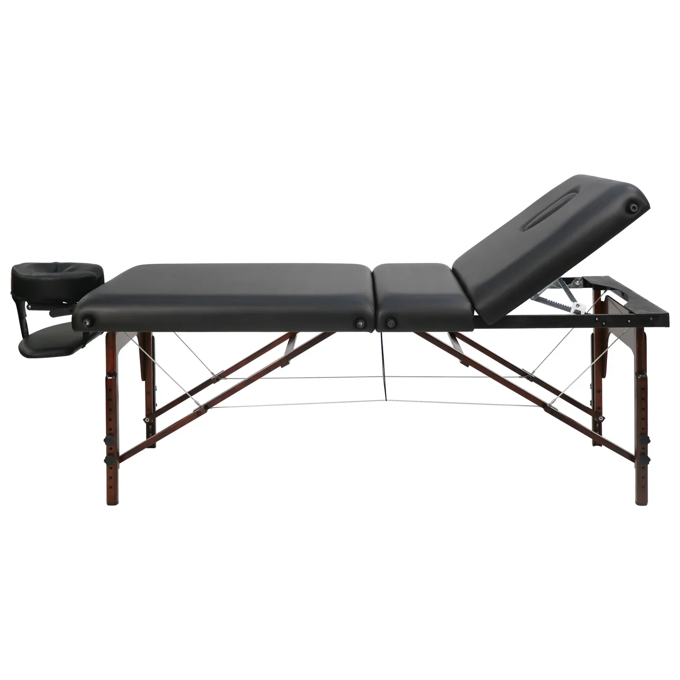 Master Massage Somerest Salon 3-Section Portable Massage Table – 76 cm, Black