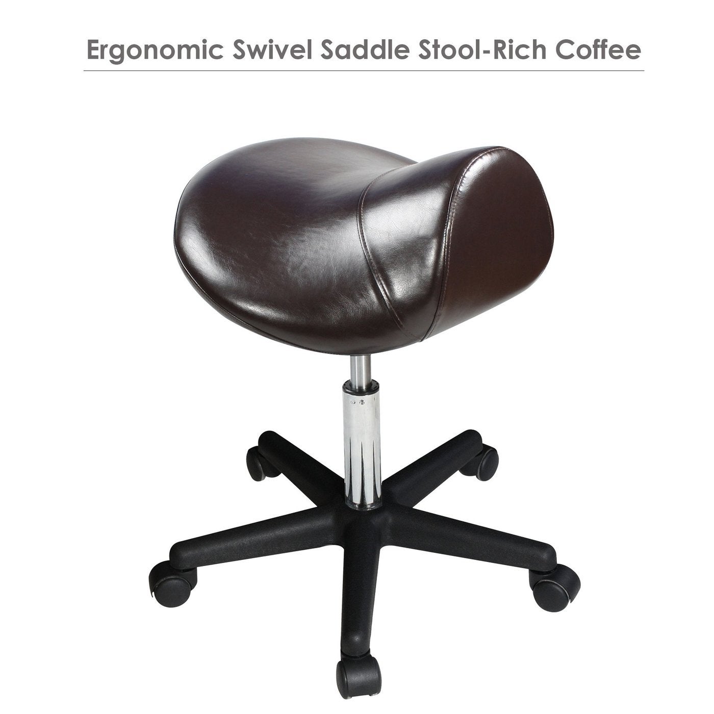 Drehbarer-Sattelhocker-Rollhocker_kaffee_01 Rollhocker mit Sattelsitz | by Master Massage