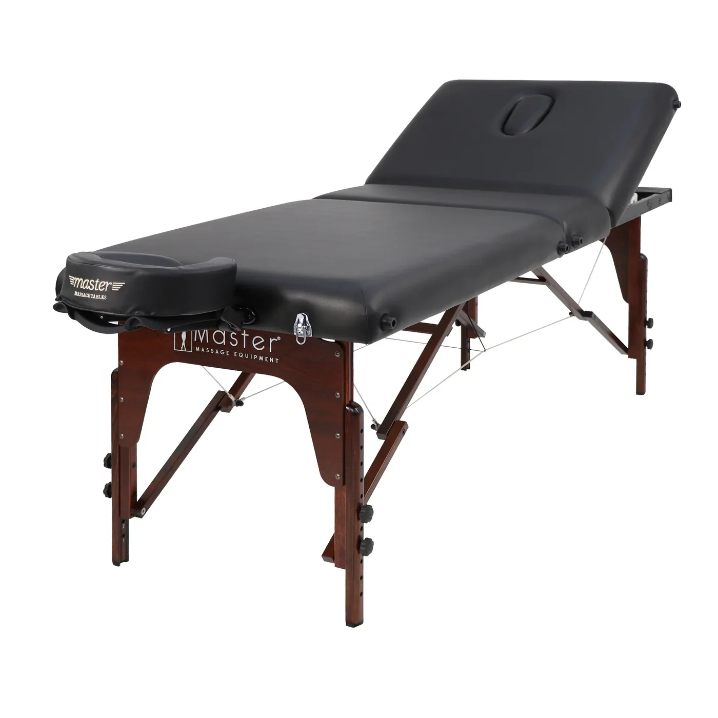 Master Massage Somerest Salon 3-Section Portable Massage Table – 76 cm, Black