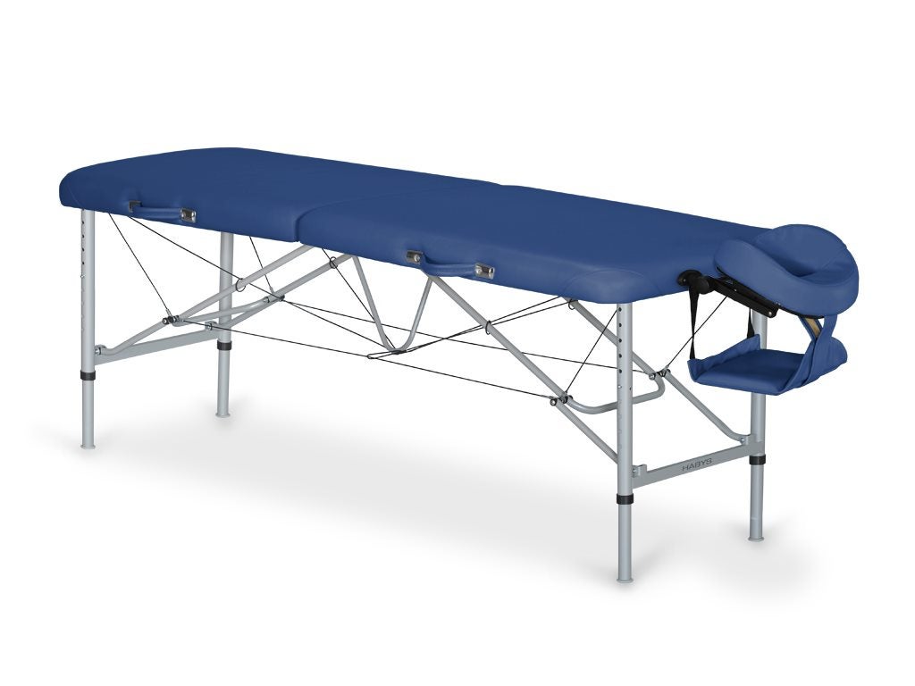 HABYS-AERO-Stabila-Massagetisch-blau STABILIA Alu Massageliege klappbar - ultraleicht