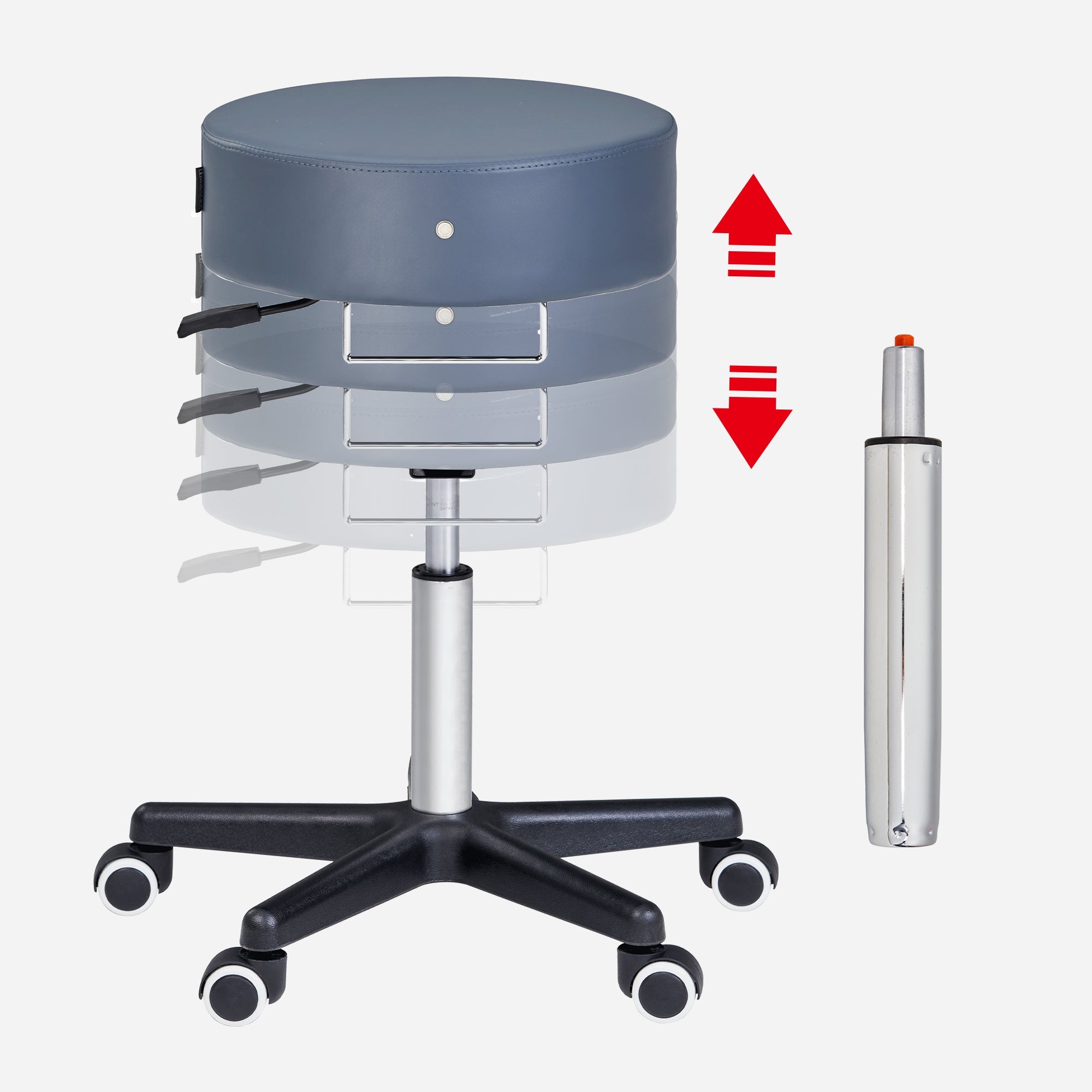 Rollhocker | Drehhocker GLIDER - by MASTER MASSAGE