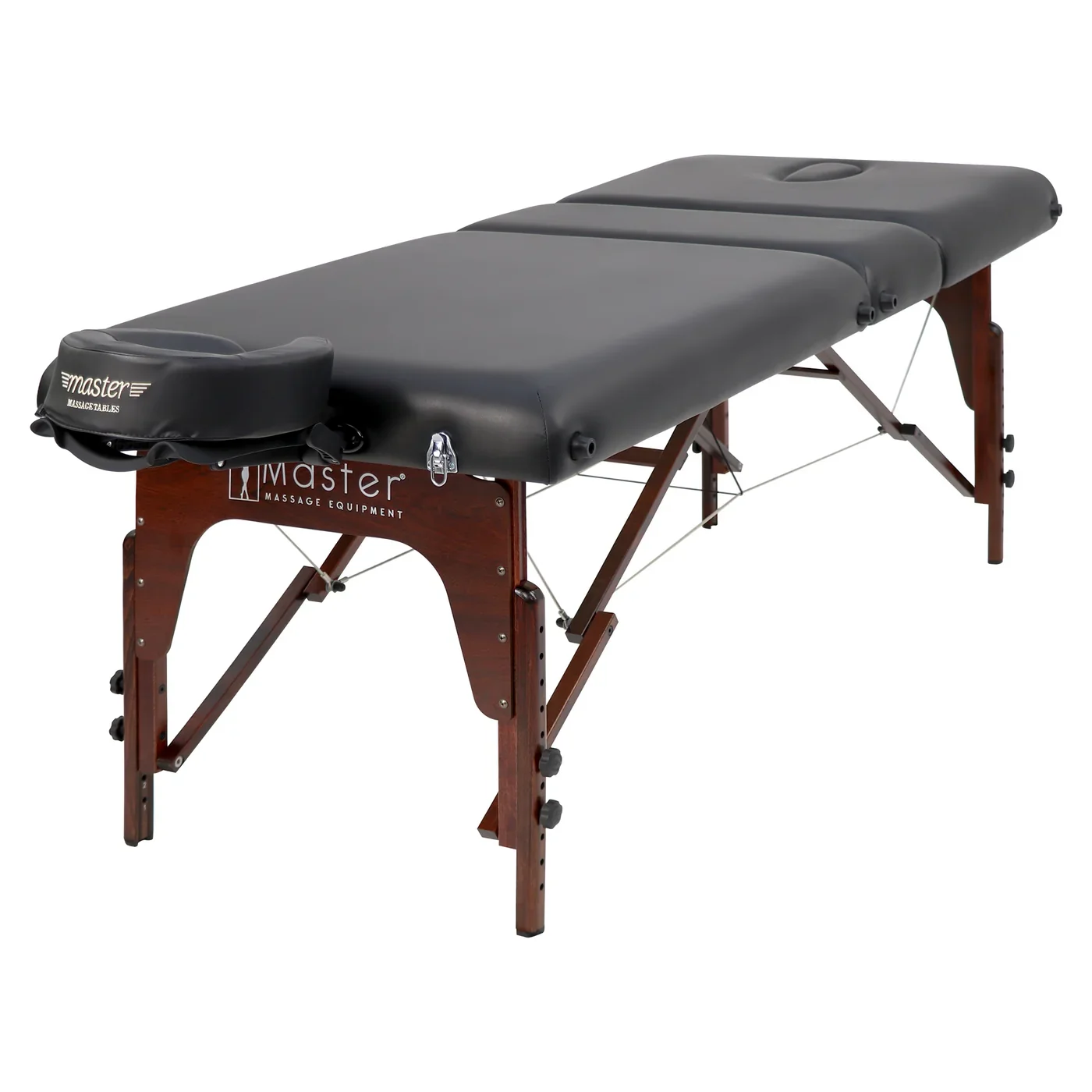 Master Massage Somerest Salon 3-Section Portable Massage Table – 76 cm, Black