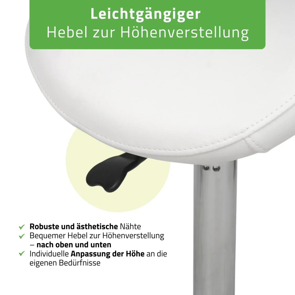 HABYS ALMA Ergo Sattelhocker | höhenverstellbar 55–75 cm