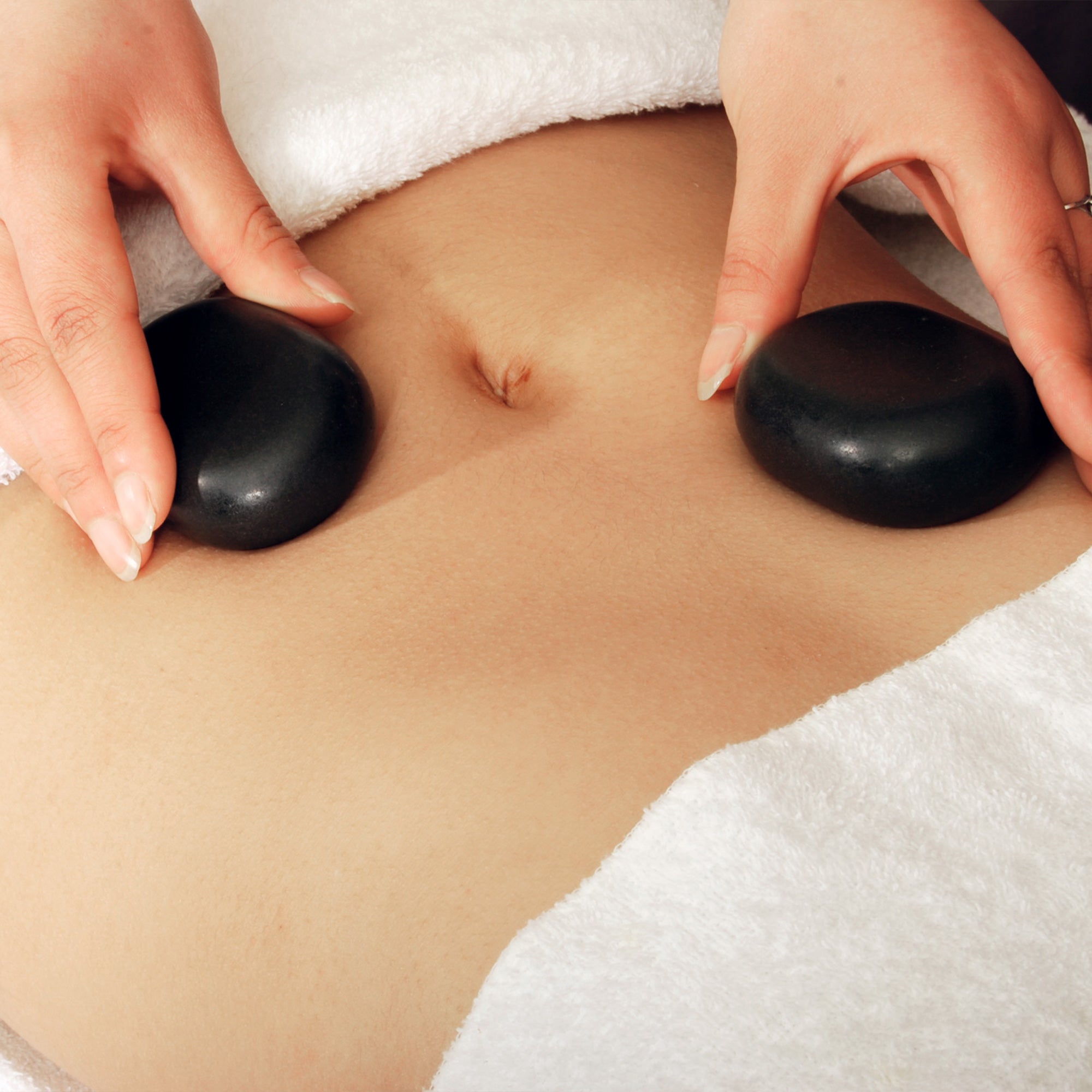 8 Oval Basalt Stones | Size: L | Hot Stone Therapy