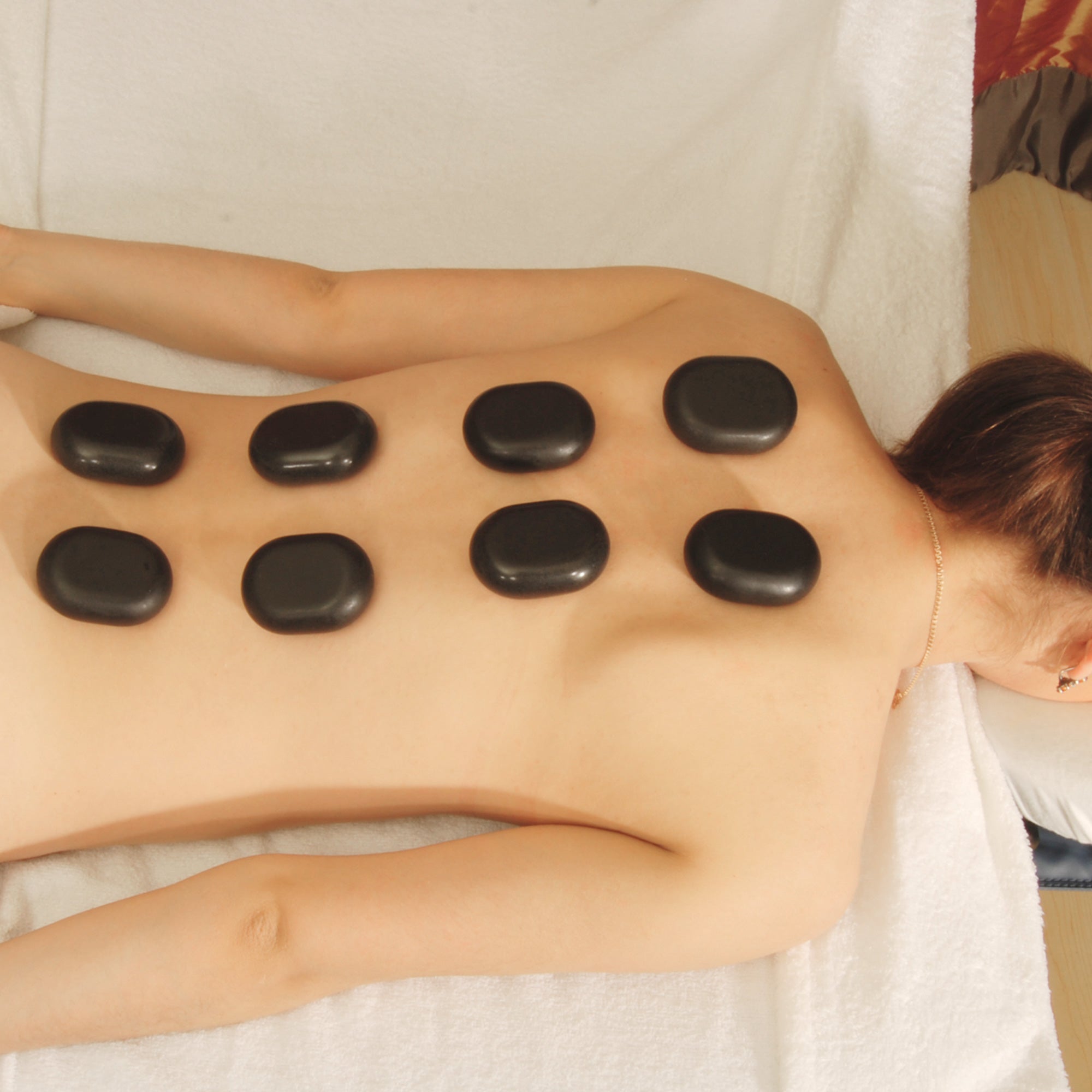 8 Oval Basalt Stones | Size: L | Hot Stone Therapy