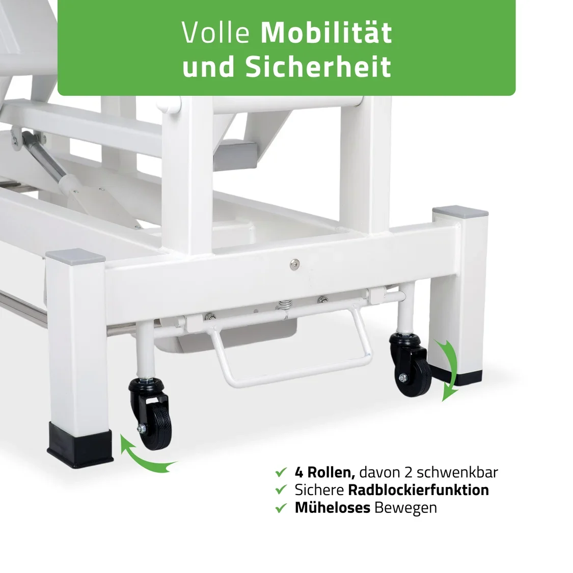 Elektrische Therapieliege FORTIS 5 ERGO plus | 5 Segmente | Hand- & Fußsteuerung