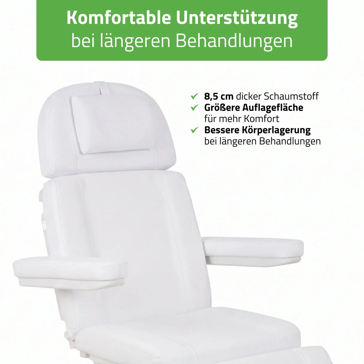 TAVIA – Kosmetikstuhl elektrisch mit 3 Motoren