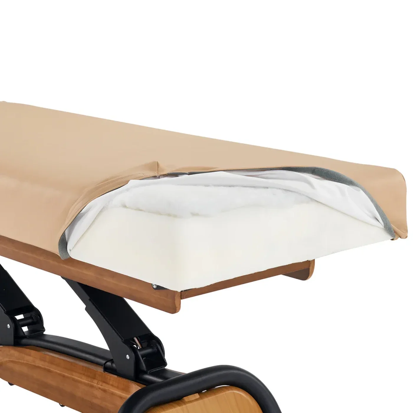 Master Massage Atlas Deluxe Electric Spa Bed | Extra-Wide Salon & Treatment Couch, Cream/Oak