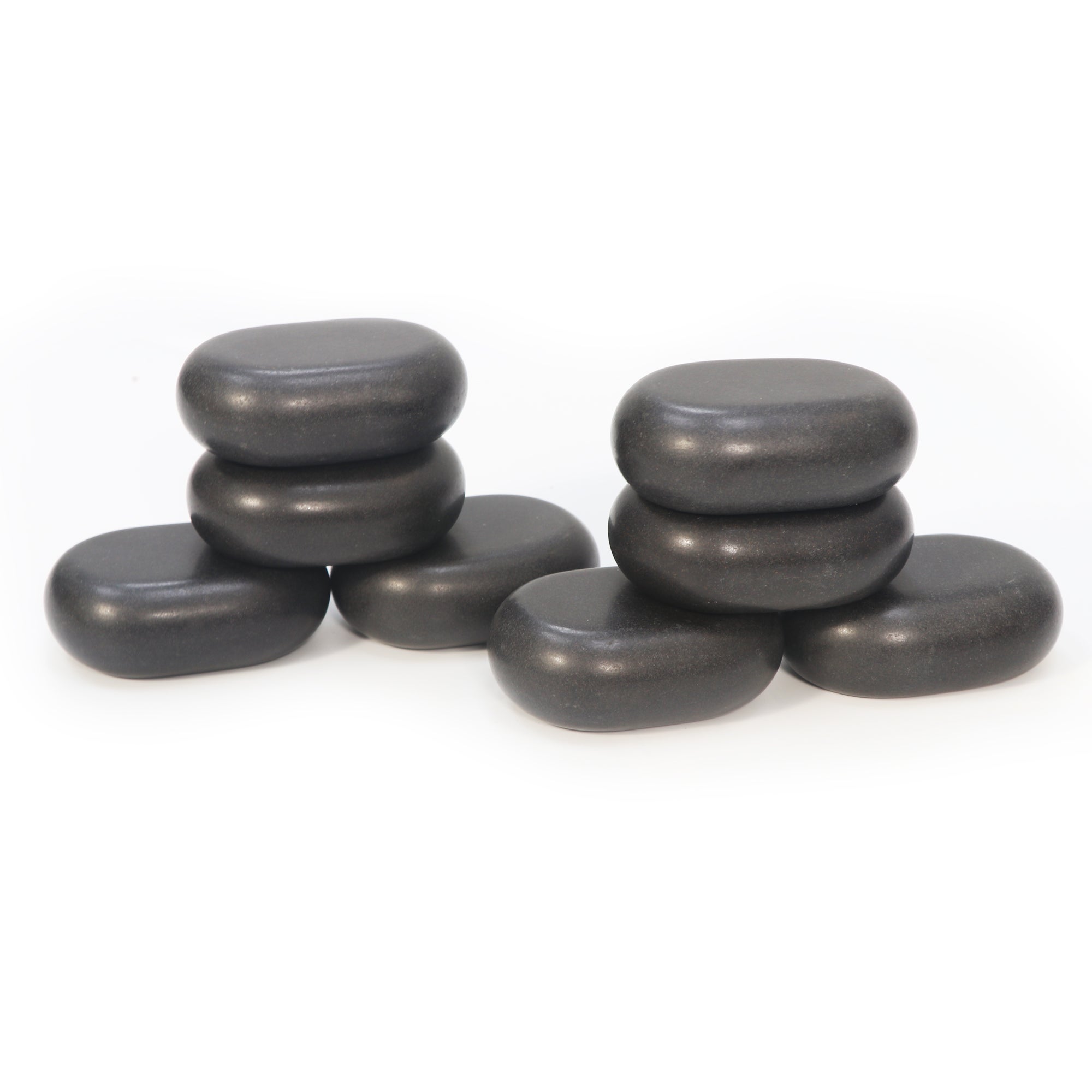 8 Oval Basalt Stones | Size: L | Hot Stone Therapy