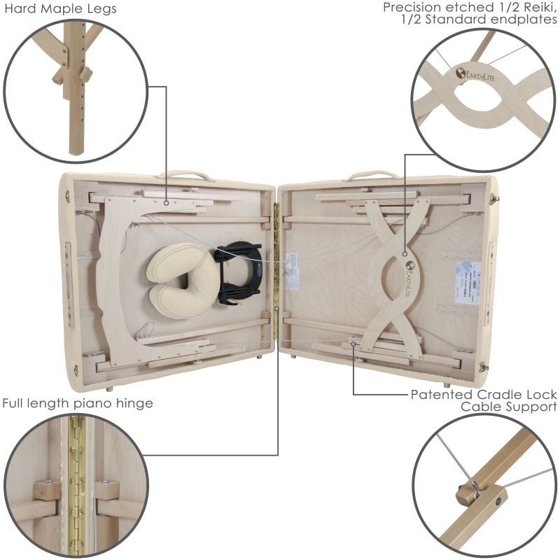 Massageliege klappbar Earthlite AVALON mit Rückenlehne