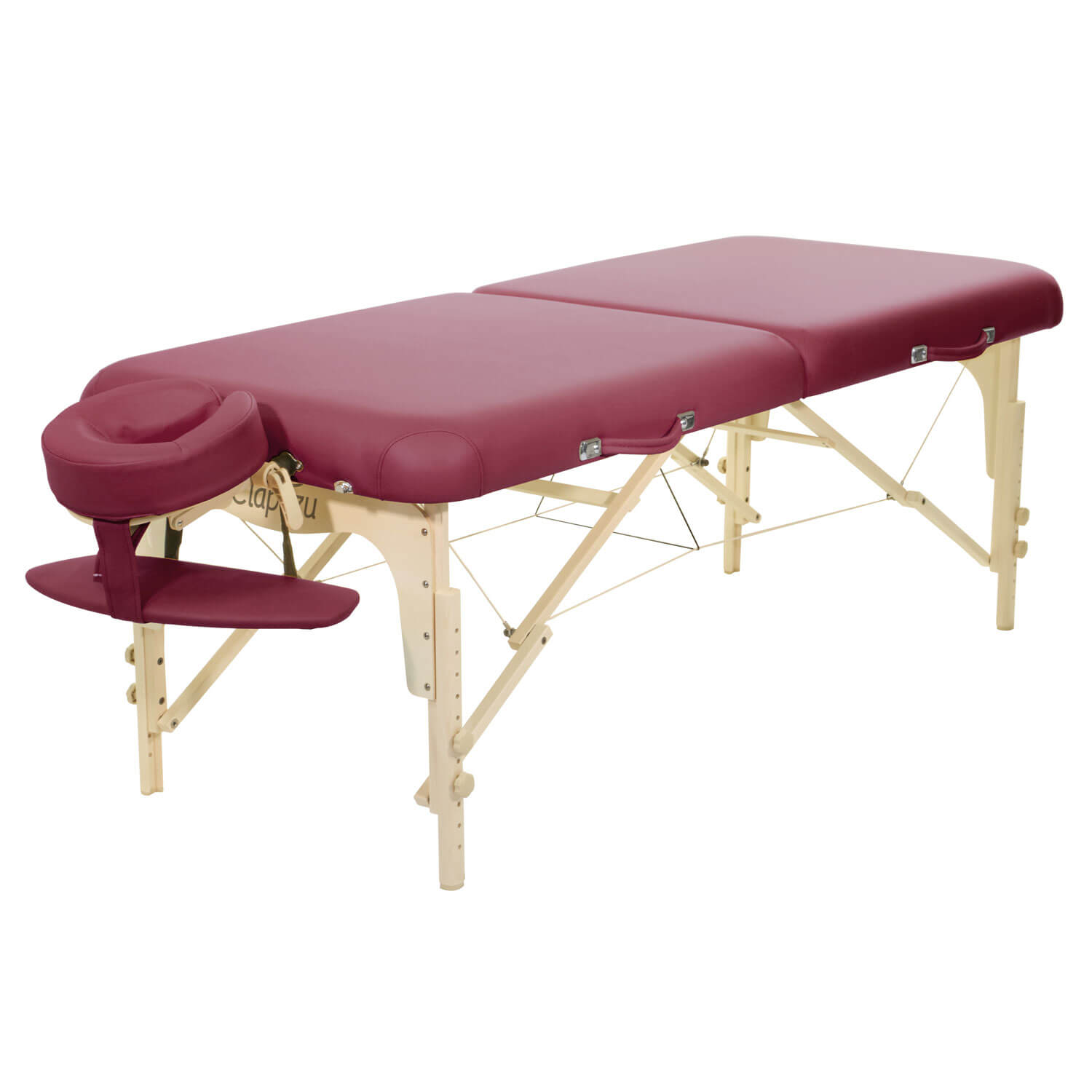 Mobile Massageliege ClapTzu Classic Pro Set -BURGUND