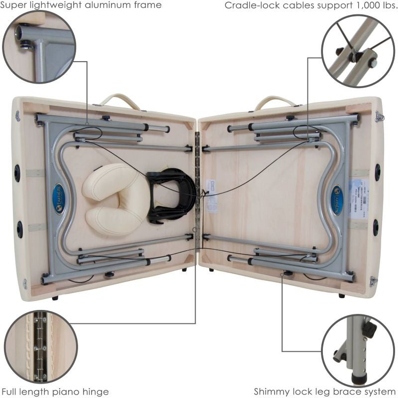 Earthlite Luna Alu-Massageliege klappbar | 13 kg | 76 cm