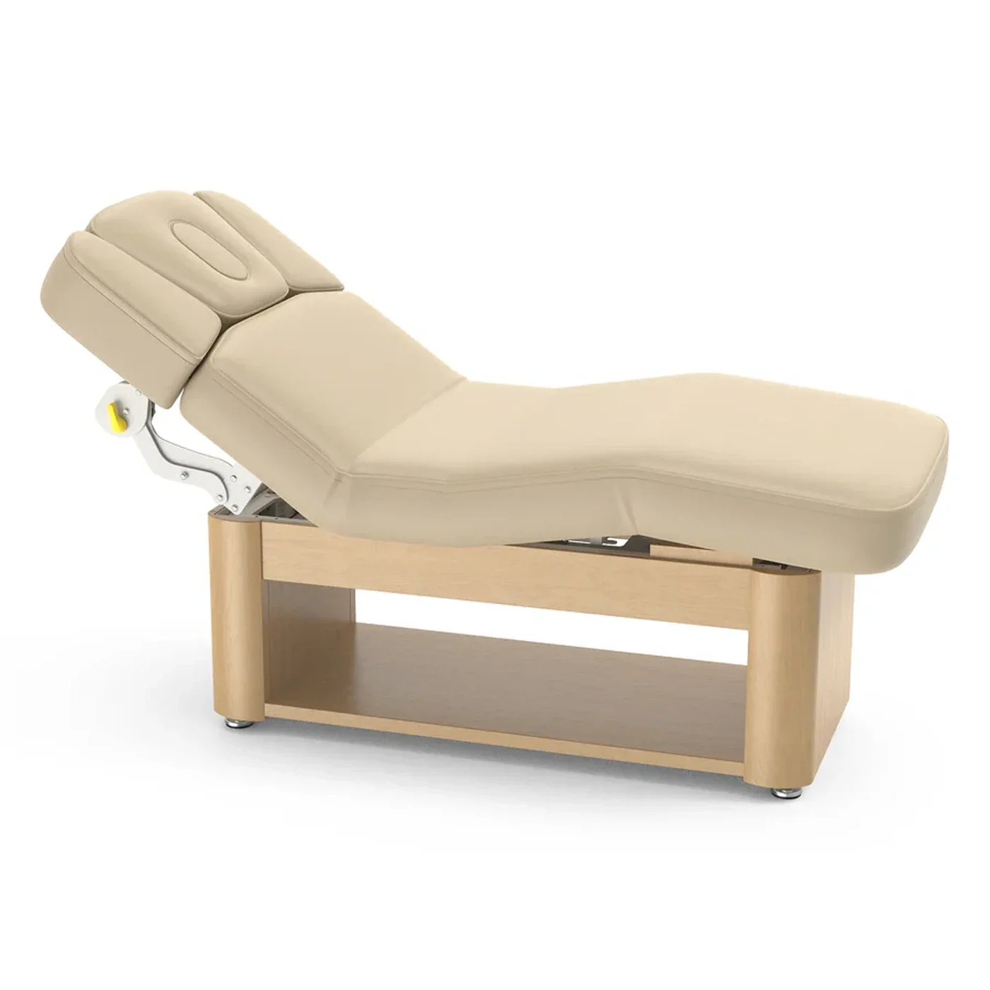 Master Massage Yosemite Electric Spa Bed | 4-Leg Lifting Treatment Couch with Storage Shelf