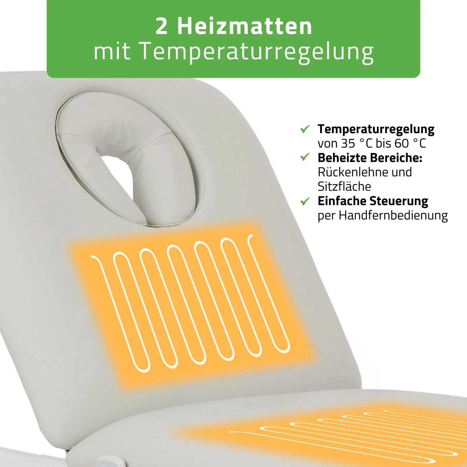 Camilla ERGO 2 | Kosmetikliege elektrisch mit Heizung