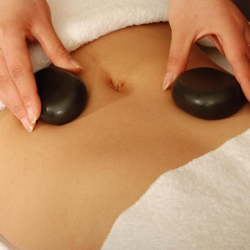 GROSSE-2 Ovaler Basaltsein Größe L | 8 Stück | Massagesteine
