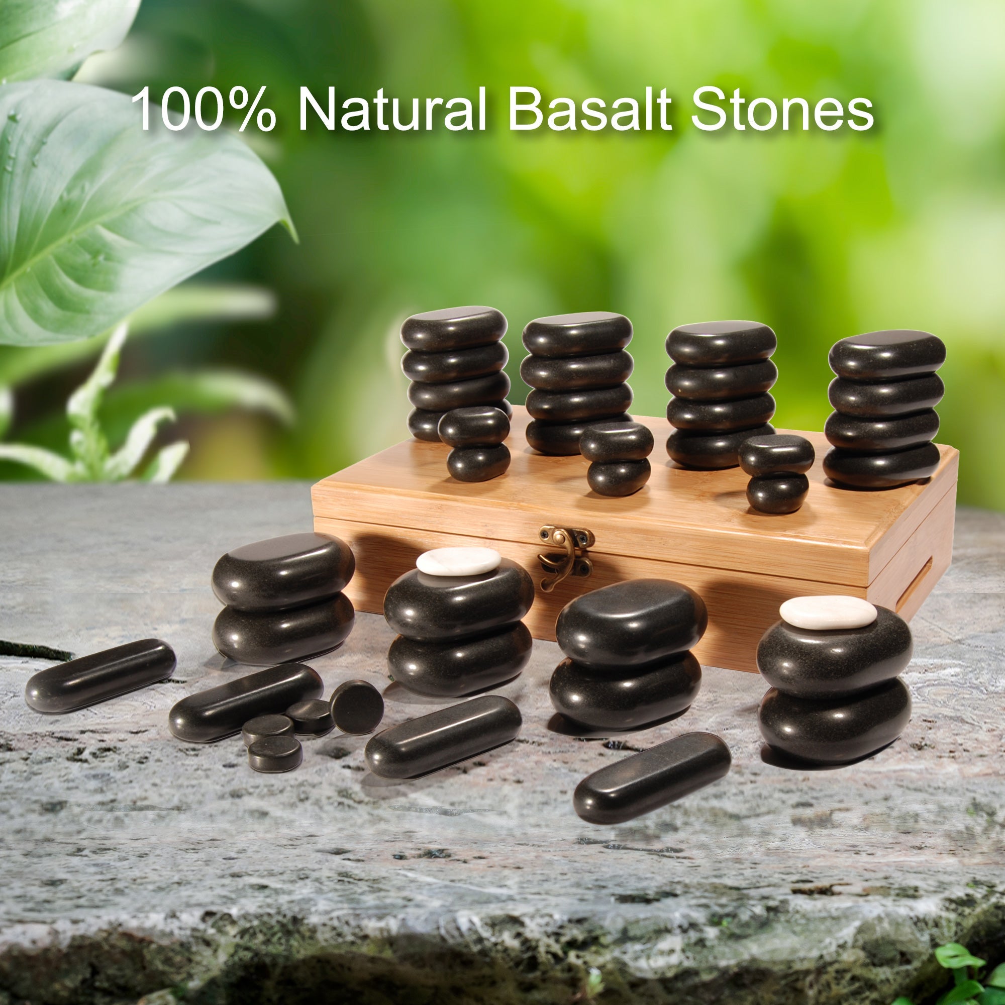 Hot Stones Set - 40 massage stones