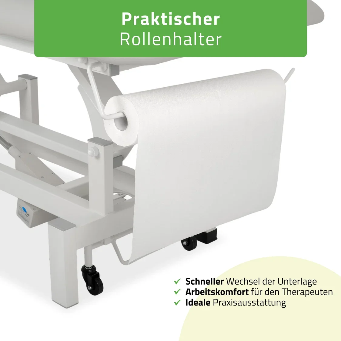 Elektrische Therapieliege FORTIS 5 ERGO plus | 5 Segmente | Hand- & Fußsteuerung